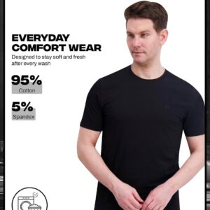 DKNY Men’s Soft Cotton T-Shirt – Classic Crew Neck