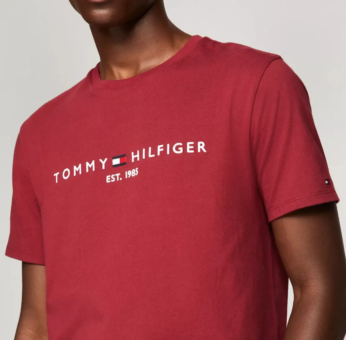 Tommy Hilfiger Men’s Cotton Logo T-Shirt – Regular Fit (1) Tommy Hilfiger Men’s Cotton Logo T-Shirt – Regular Fit