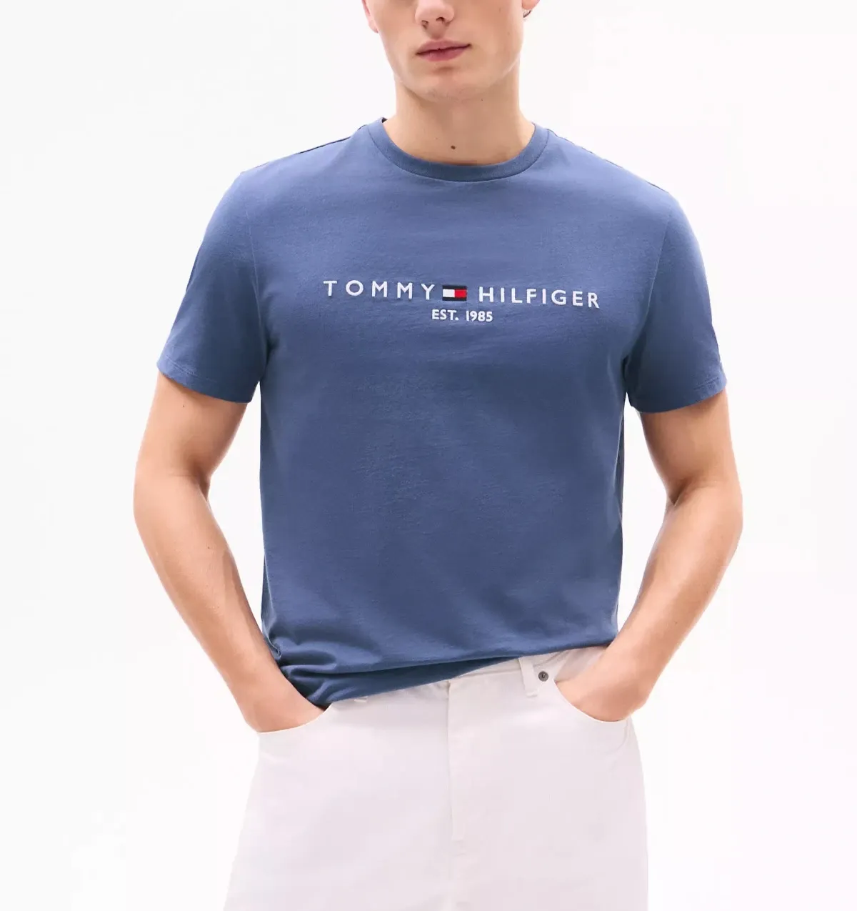 Tommy Hilfiger Men’s Cotton Logo T-Shirt – Regular Fit (4)