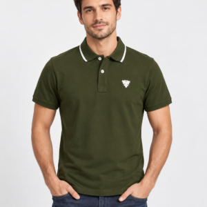 Carlsberg Men’s Polo Shirt – Military Green Short Sleeve