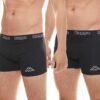 Kappa Men’s Boxer Trunks – 4-Pack Black