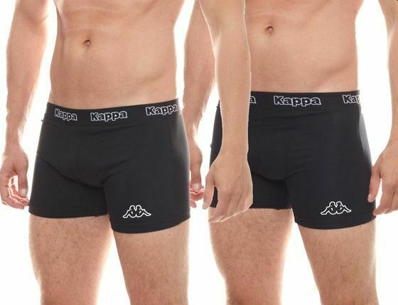 Kappa Men’s Boxer Trunks – 4-Pack Black